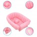 Bathtubs Freestanding Inflatable Baby tub Pink Blue Anti-Skid air Cushion Thickening Warm Environmentally Friendly PVC Material Non-Toxic no Smell Folding - B07H7KGYWC